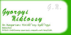 gyorgyi miklossy business card